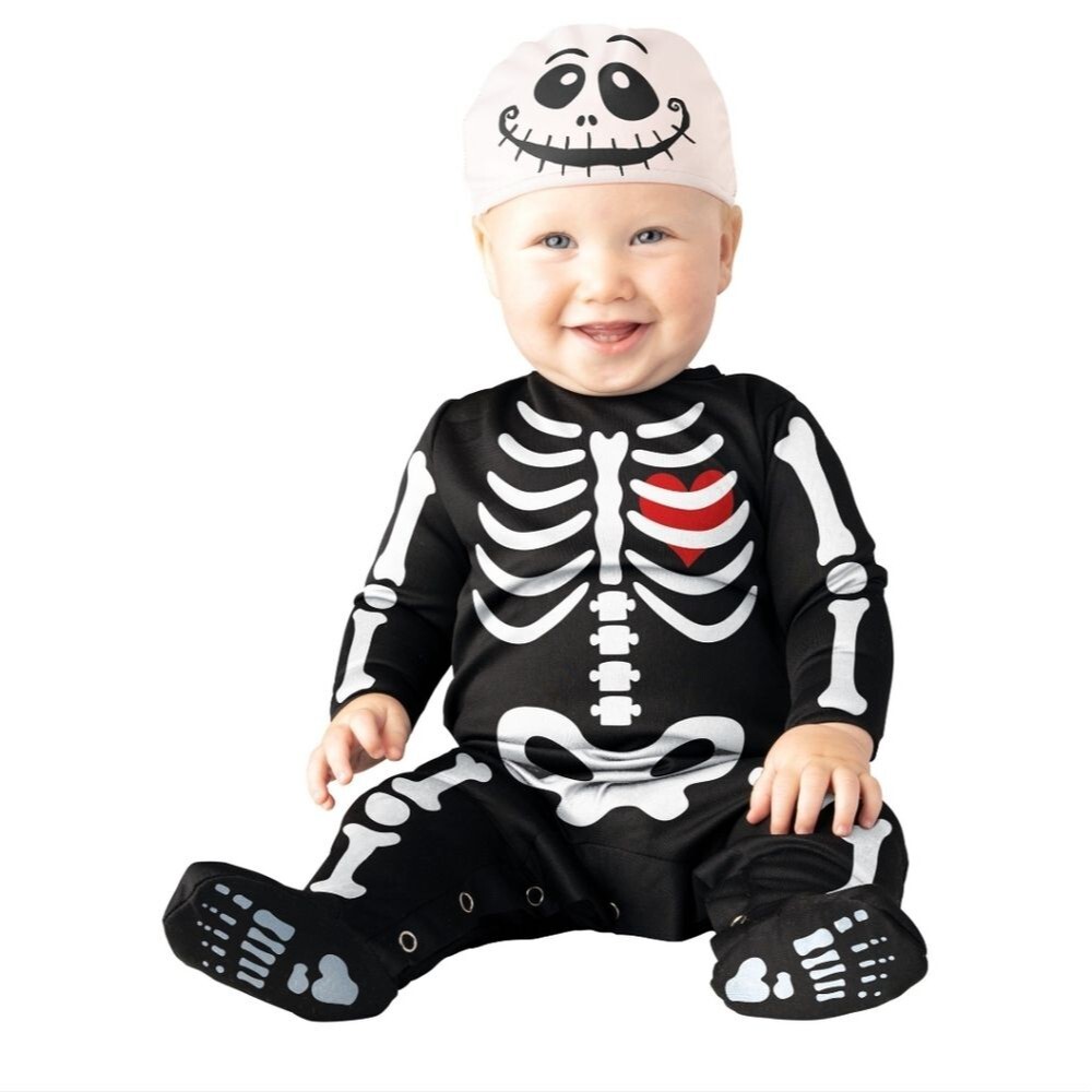 InCharacter Costumes Silly Skeleton Halloween Costume Unisex, Infant 0-6m